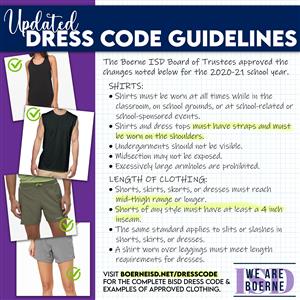 Updated Dress Code Guidelines 